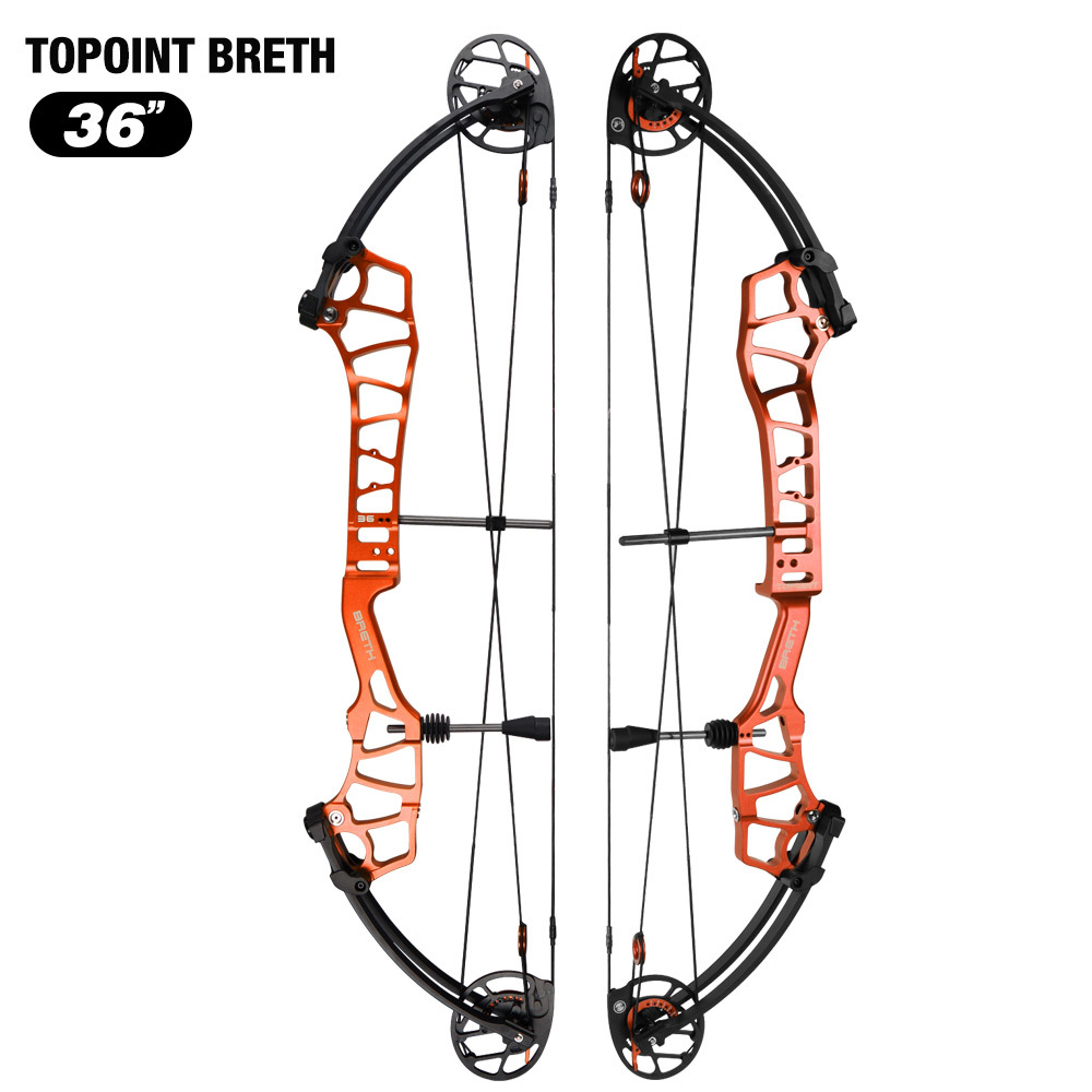 TOPOINT ARCHERY Breth 36 Teenager Target Compound Bow, Axle-Axle 36'',DW30-40/40-50LB/50-60LB,DL24-27''/26-30''