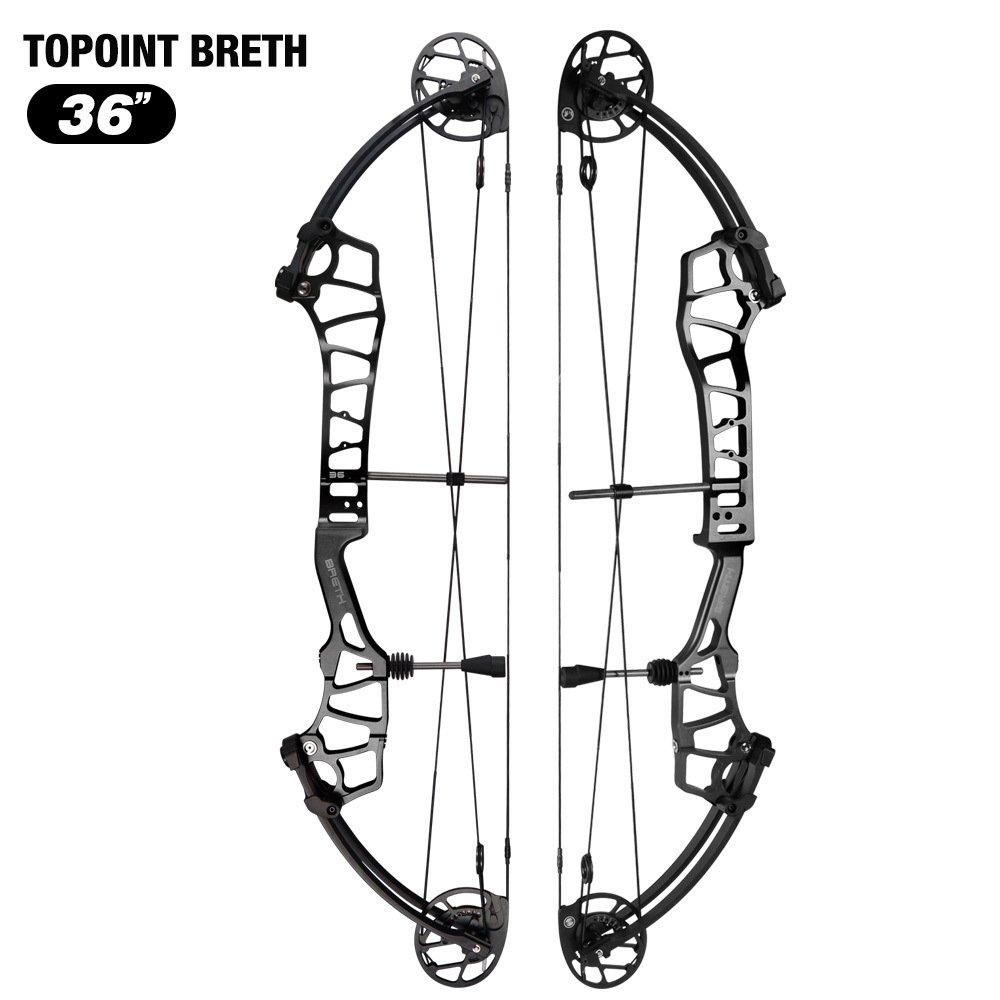TOPOINT ARCHERY Breth 36 Teenager Target Compound Bow, Axle-Axle 36'',DW30-40/40-50LB/50-60LB,DL24-27''/26-30''