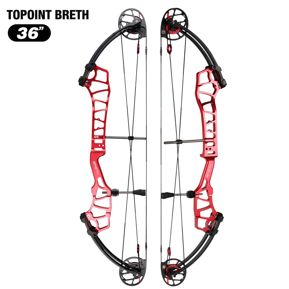 TOPOINT ARCHERY Breth 36 Teenager Target Compound Bow, Axle-Axle 36'',DW30-40/40-50LB/50-60LB,DL24-27''/26-30''