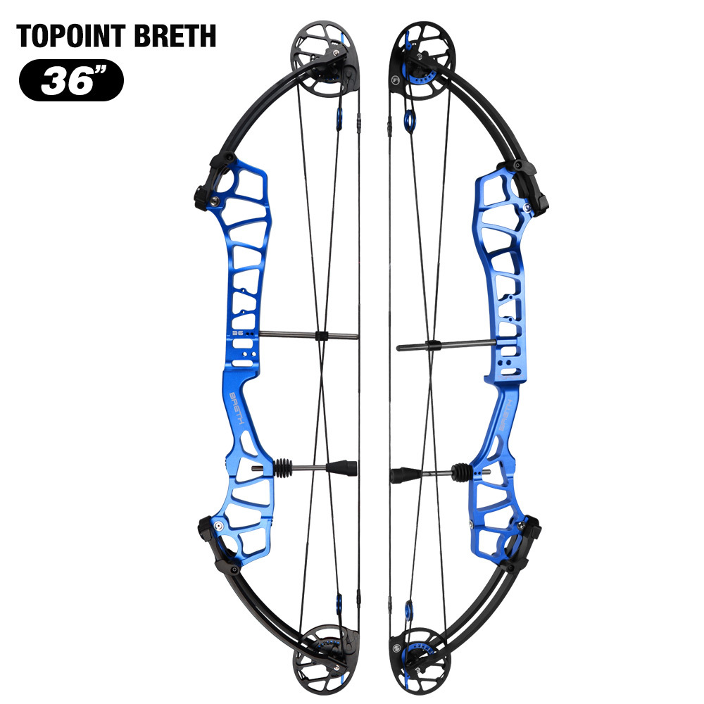TOPOINT ARCHERY Breth 36 Teenager Target Compound Bow, Axle-Axle 36'',DW30-40/40-50LB/50-60LB,DL24-27''/26-30''