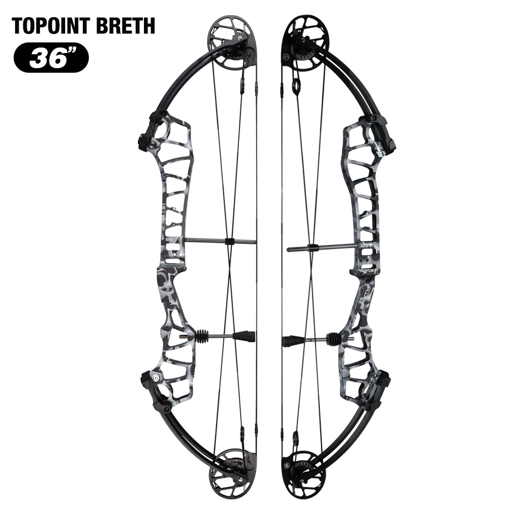 TOPOINT ARCHERY Breth 36 Teenager Target Compound Bow, Axle-Axle 36'',DW30-40/40-50LB/50-60LB,DL24-27''/26-30''