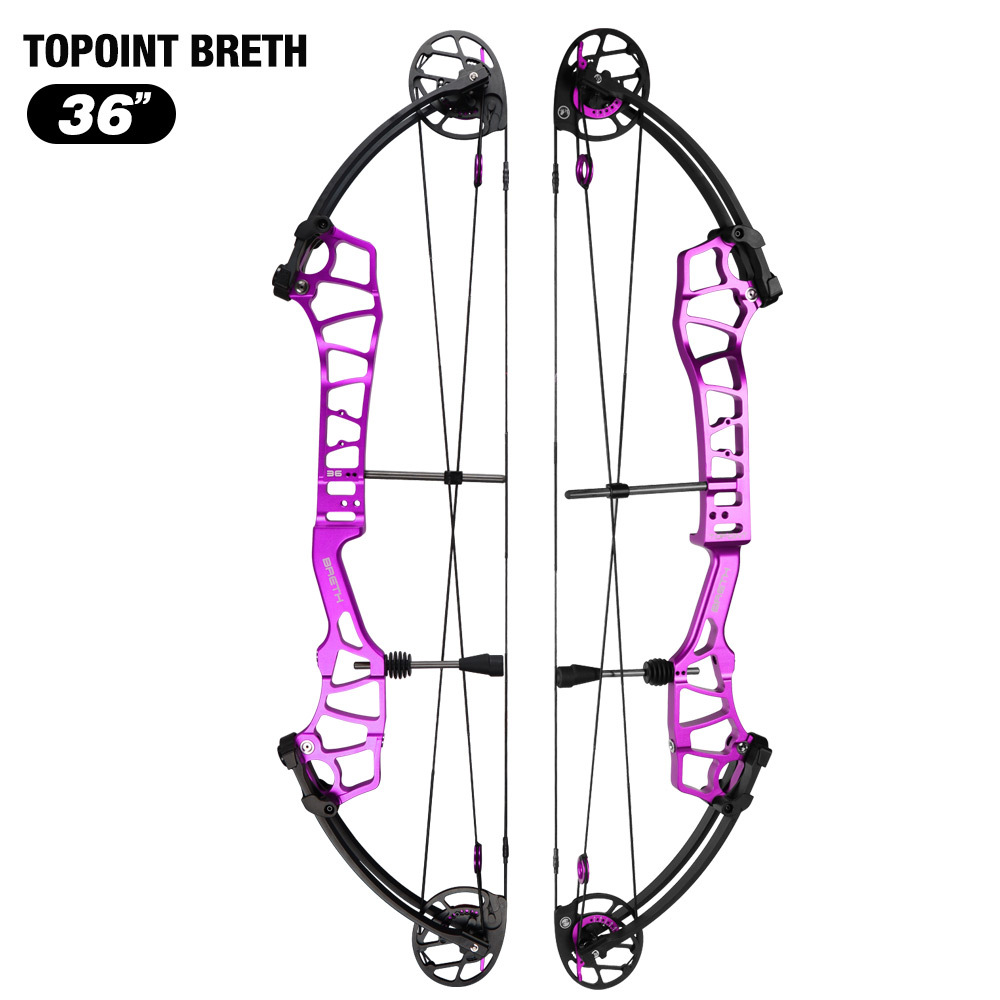 TOPOINT ARCHERY Breth 36 Teenager Target Compound Bow, Axle-Axle 36'',DW30-40/40-50LB/50-60LB,DL24-27''/26-30''