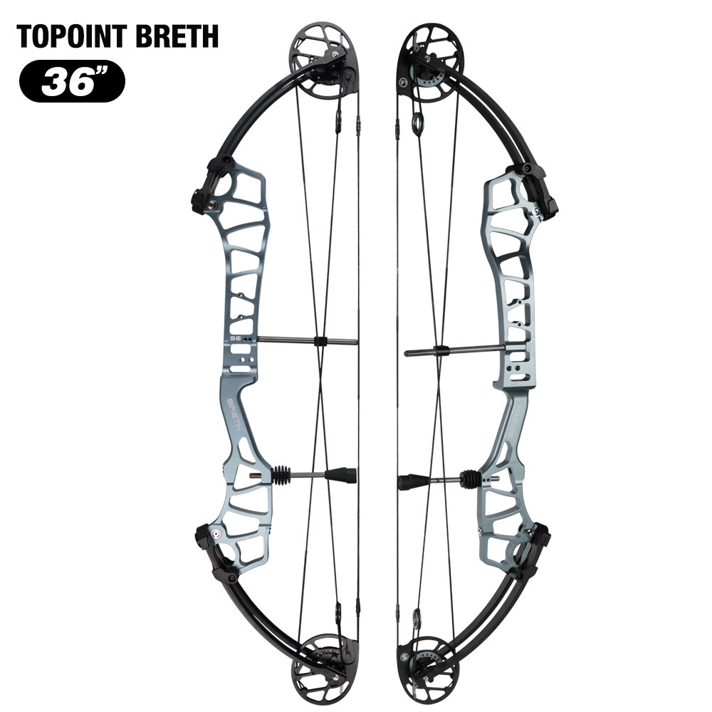 TOPOINT ARCHERY Breth 36 Teenager Target Compound Bow, Axle-Axle 36'',DW30-40/40-50LB/50-60LB,DL24-27''/26-30''