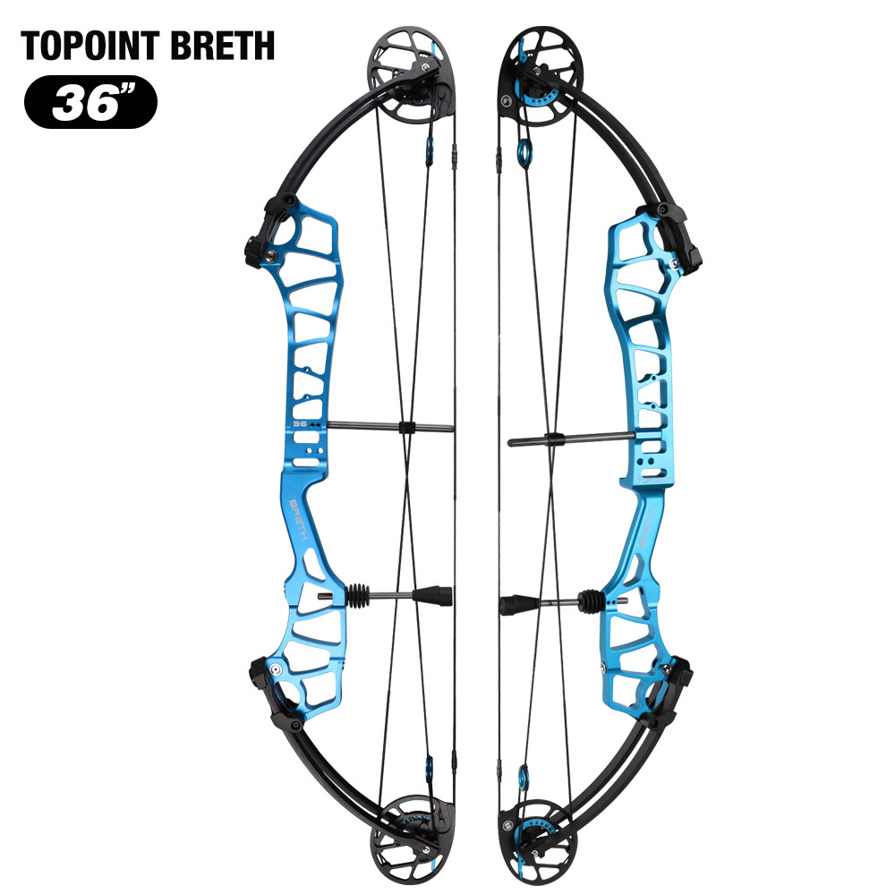 TOPOINT ARCHERY Breth 36 Teenager Target Compound Bow, Axle-Axle 36'',DW30-40/40-50LB/50-60LB,DL24-27''/26-30''