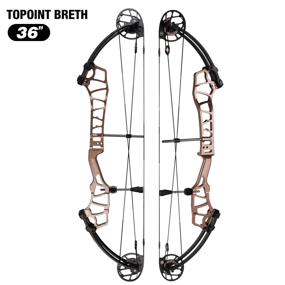 TOPOINT ARCHERY Breth 36 Teenager Target Compound Bow, Axle-Axle 36'',DW30-40/40-50LB/50-60LB,DL24-27''/26-30''