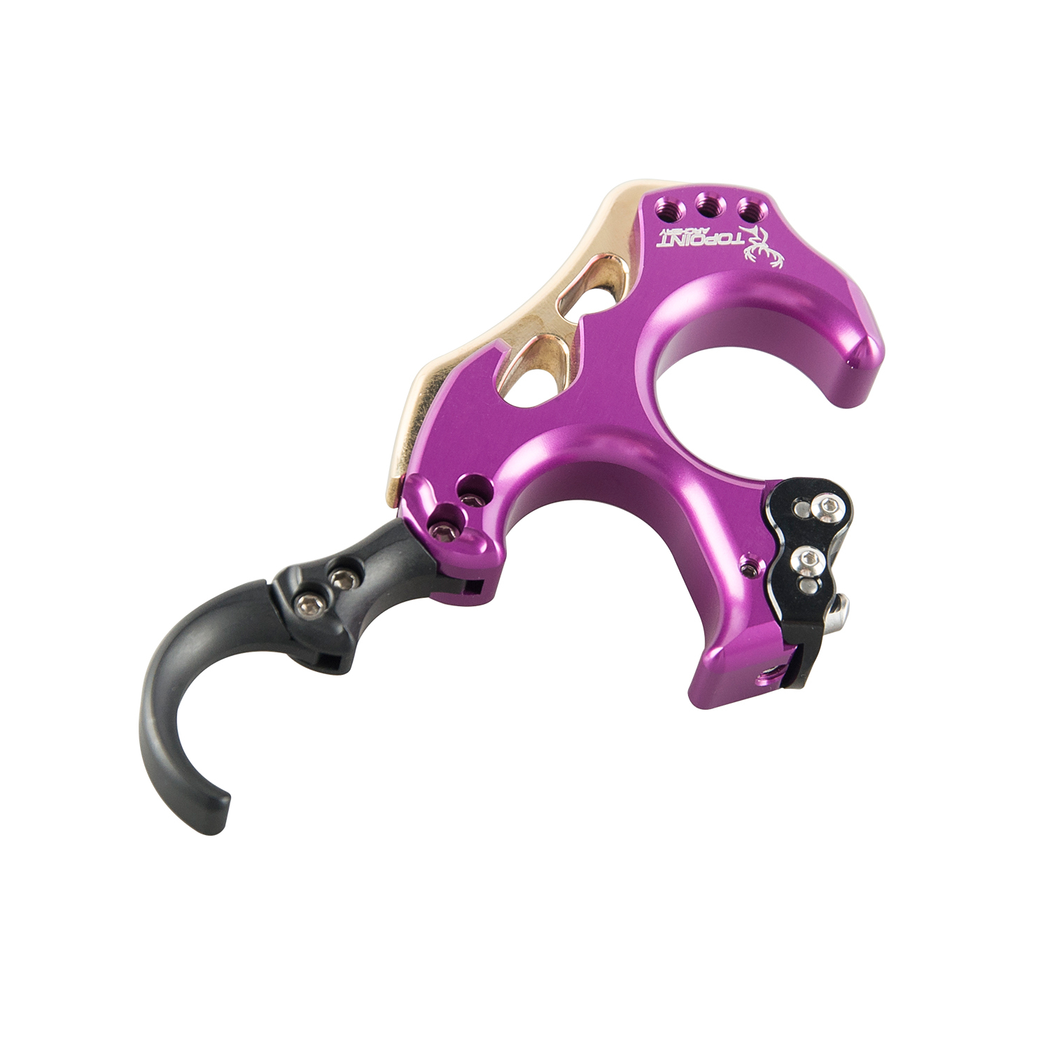 TOPOINT ARCHERY TP462 Back Tension Bow Release3 or 4 Finger Aluminum Release Aid Automatic Archery Caliper for Target Compound Bow