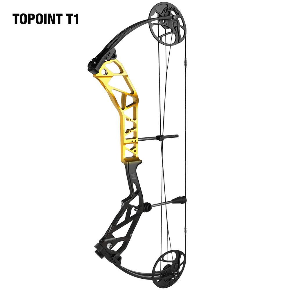 TOPOINT ARCHERY T1 Compound Bow Only Archery Bow For Hunting Draw Length 19-30" Draw Weight19-70Lbs Adjustable Hunting Bow