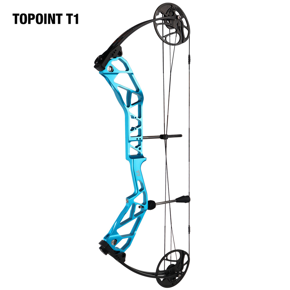 TOPOINT ARCHERY T1 Compound Bow Only Archery Bow For Hunting Draw Length 19-30" Draw Weight19-70Lbs Adjustable Hunting Bow