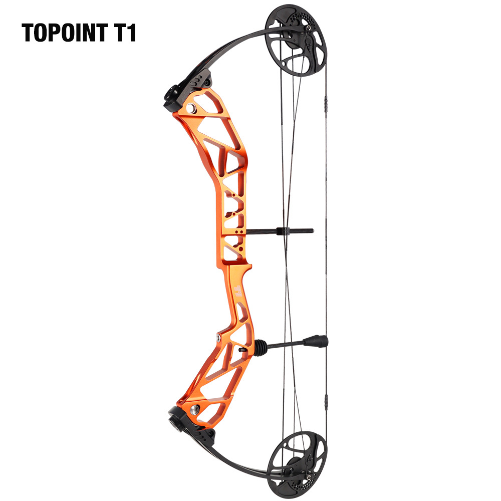 TOPOINT ARCHERY T1 Compound Bow Only Archery Bow For Hunting Draw Length 19-30" Draw Weight19-70Lbs Adjustable Hunting Bow