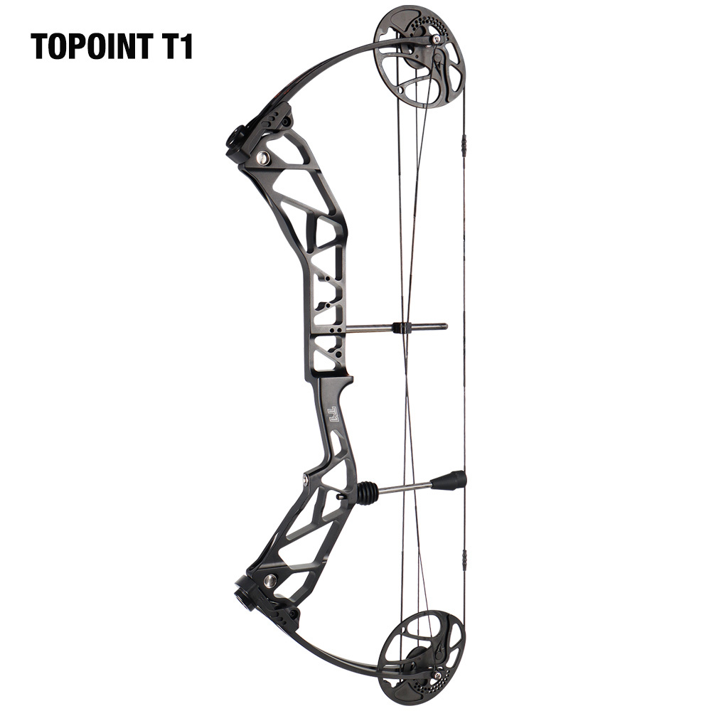 TOPOINT ARCHERY T1 Compound Bow Only Archery Bow For Hunting Draw Length 19-30" Draw Weight19-70Lbs Adjustable Hunting Bow
