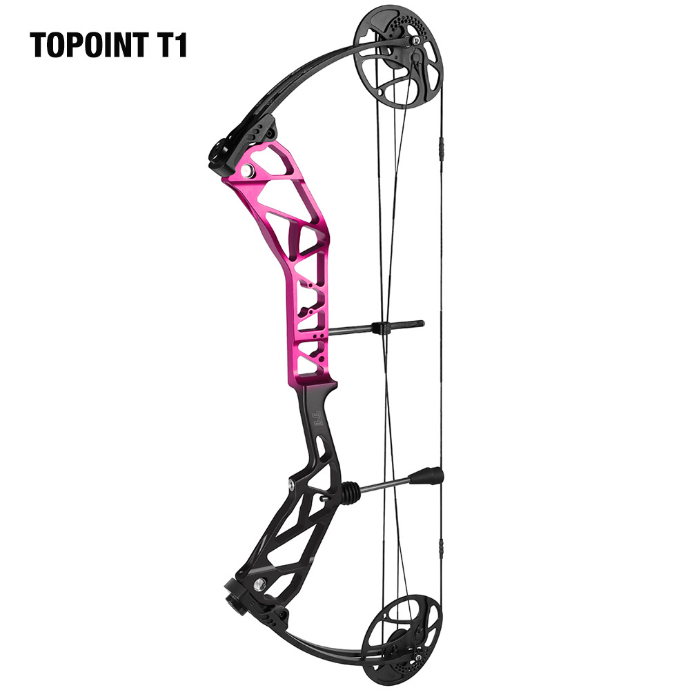 TOPOINT ARCHERY T1 Compound Bow Only Archery Bow For Hunting Draw Length 19-30" Draw Weight19-70Lbs Adjustable Hunting Bow