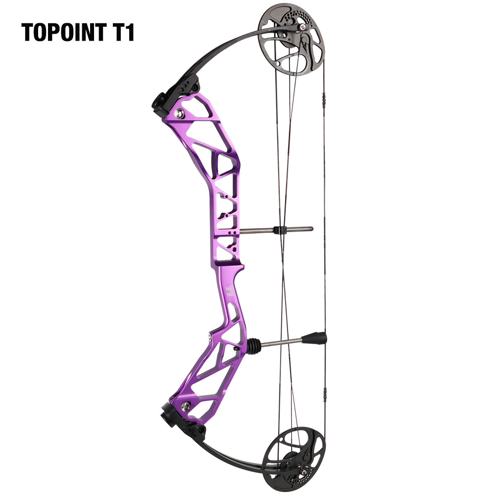 TOPOINT ARCHERY T1 Compound Bow Only Archery Bow For Hunting Draw Length 19-30" Draw Weight19-70Lbs Adjustable Hunting Bow