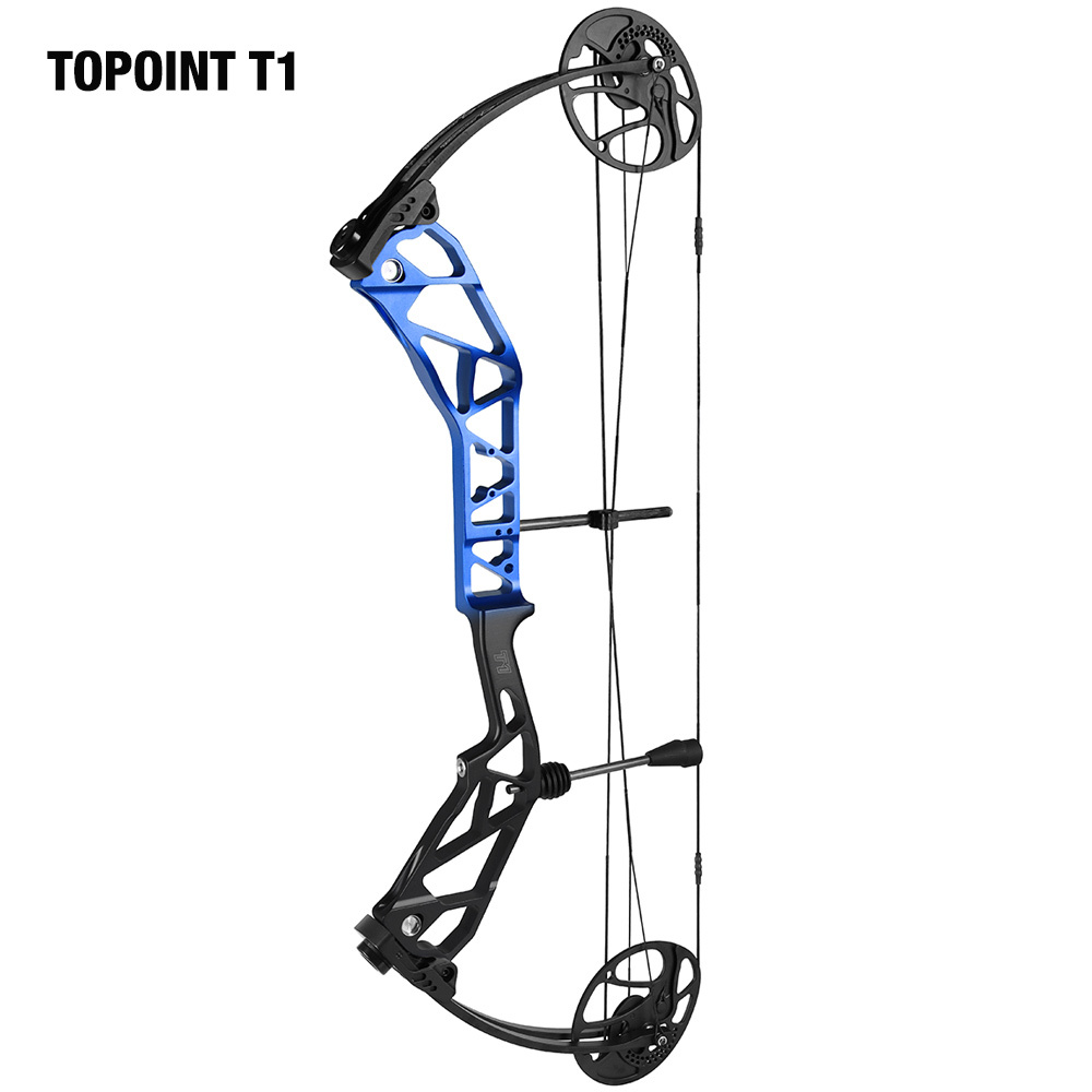 TOPOINT ARCHERY T1 Compound Bow Only Archery Bow For Hunting Draw Length 19-30" Draw Weight19-70Lbs Adjustable Hunting Bow