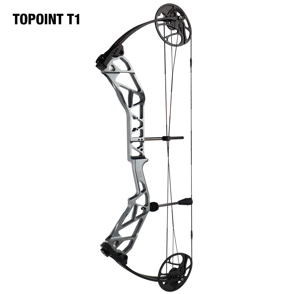 TOPOINT ARCHERY T1 Compound Bow Only Archery Bow For Hunting Draw Length 19-30" Draw Weight19-70Lbs Adjustable Hunting Bow