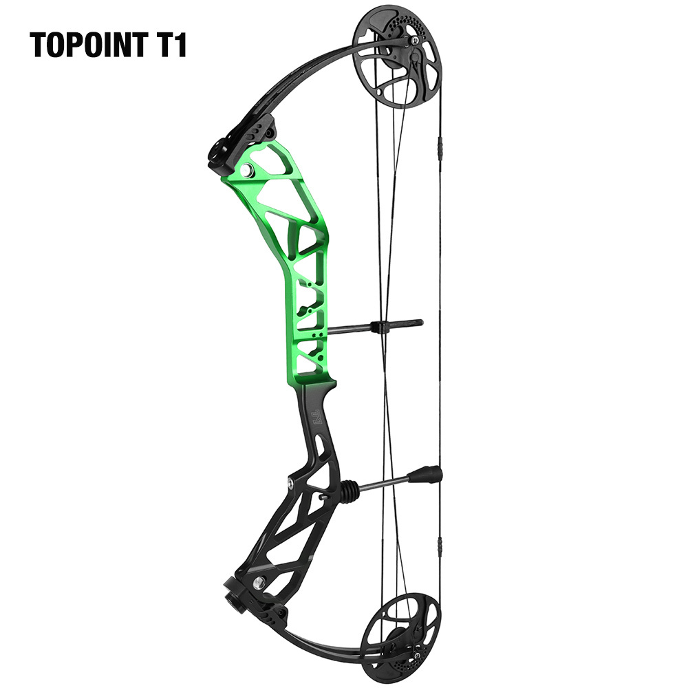 TOPOINT ARCHERY T1 Compound Bow Only Archery Bow For Hunting Draw Length 19-30" Draw Weight19-70Lbs Adjustable Hunting Bow