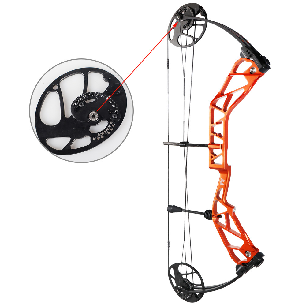 TOPOINT ARCHERY T1 Compound Bow Only Archery Bow For Hunting Draw Length 19-30" Draw Weight19-70Lbs Adjustable Hunting Bow