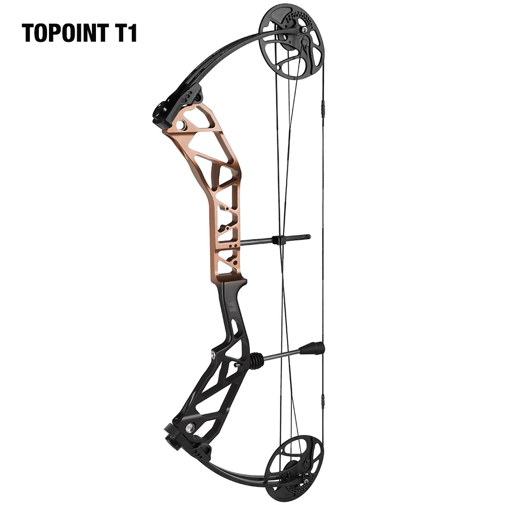TOPOINT ARCHERY T1 Compound Bow Only Archery Bow For Hunting Draw Length 19-30" Draw Weight19-70Lbs Adjustable Hunting Bow