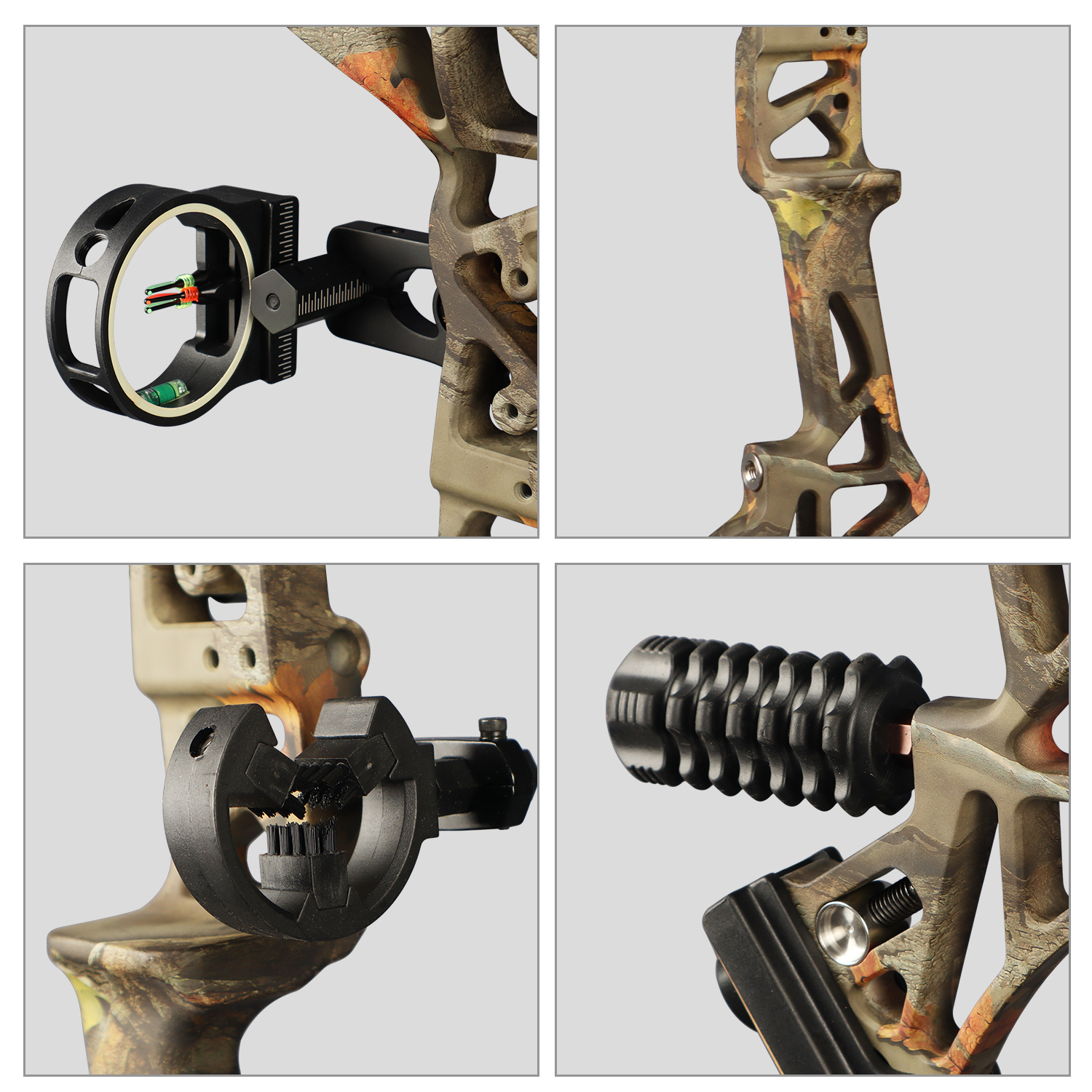 TOPOINT ARCHERY R3 Hunting Recurve Bow and Arrows for Adults,Takedown Recurve Bow Package,Ready to Shoot Archery Kit,40lbs,45lbs,50lbs / Black,Ghost,C