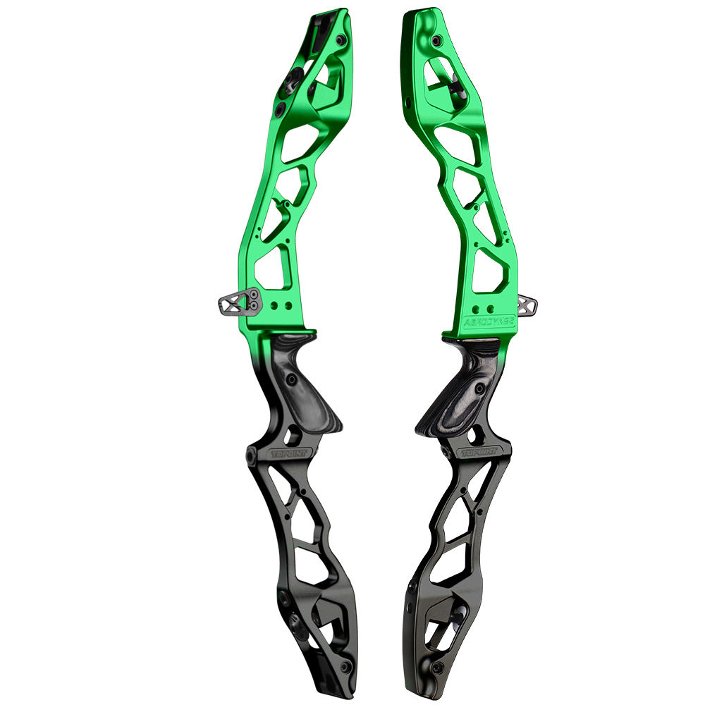 TOPOINT ARCHERY AERODYN 25" ILF Device Recurve Bow Riser Aluminum Alloy CNC 6061 RH / LH for Outdoor Archery Shooting