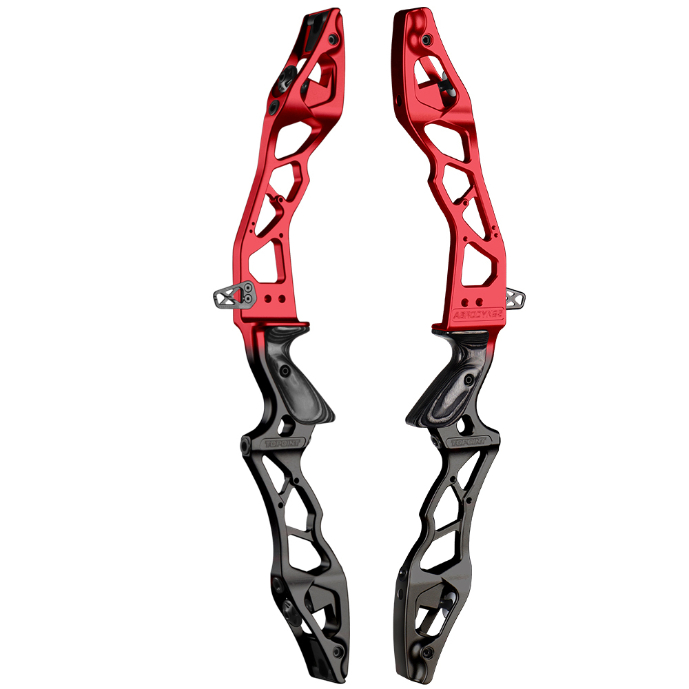 TOPOINT ARCHERY AERODYN 25" ILF Device Recurve Bow Riser Aluminum Alloy CNC 6061 RH / LH for Outdoor Archery Shooting