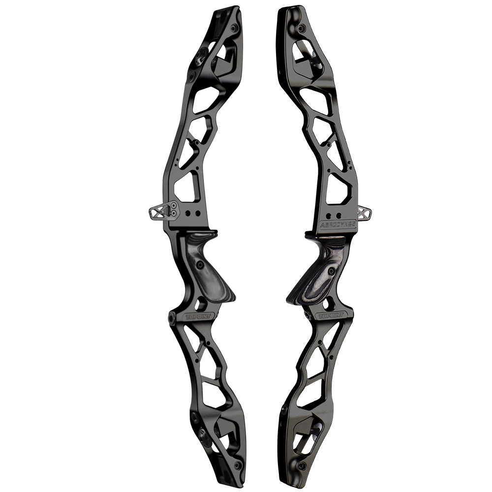 TOPOINT ARCHERY AERODYN 25" ILF Device Recurve Bow Riser Aluminum Alloy CNC 6061 RH / LH for Outdoor Archery Shooting
