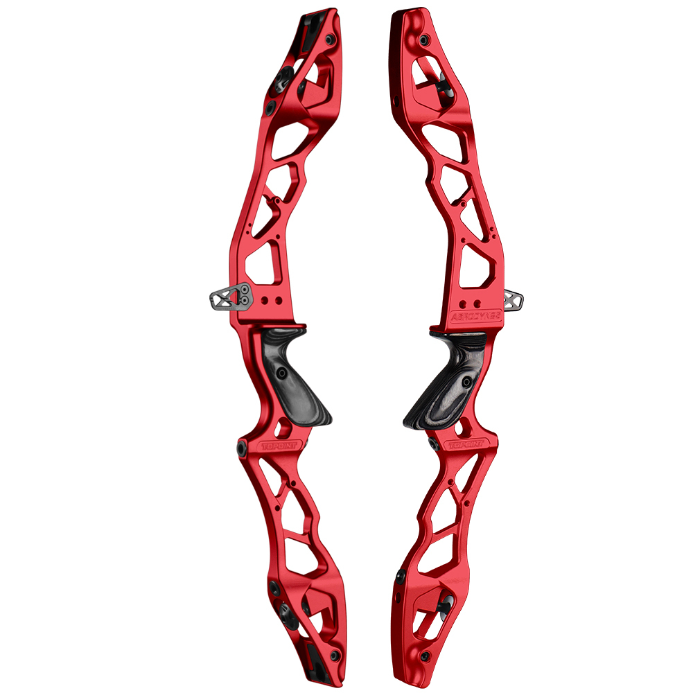 TOPOINT ARCHERY AERODYN 25" ILF Device Recurve Bow Riser Aluminum Alloy CNC 6061 RH / LH for Outdoor Archery Shooting
