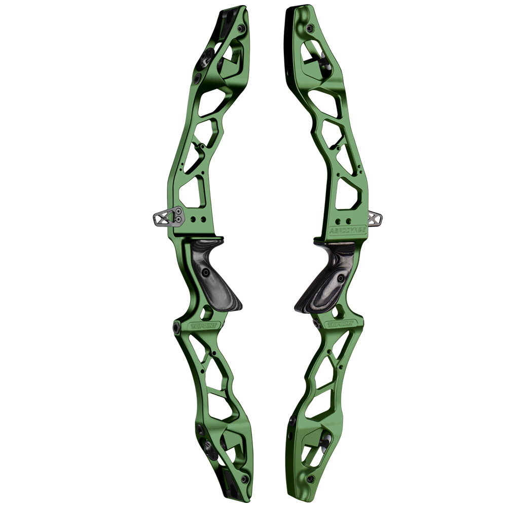 TOPOINT ARCHERY AERODYN 25" ILF Device Recurve Bow Riser Aluminum Alloy CNC 6061 RH / LH for Outdoor Archery Shooting