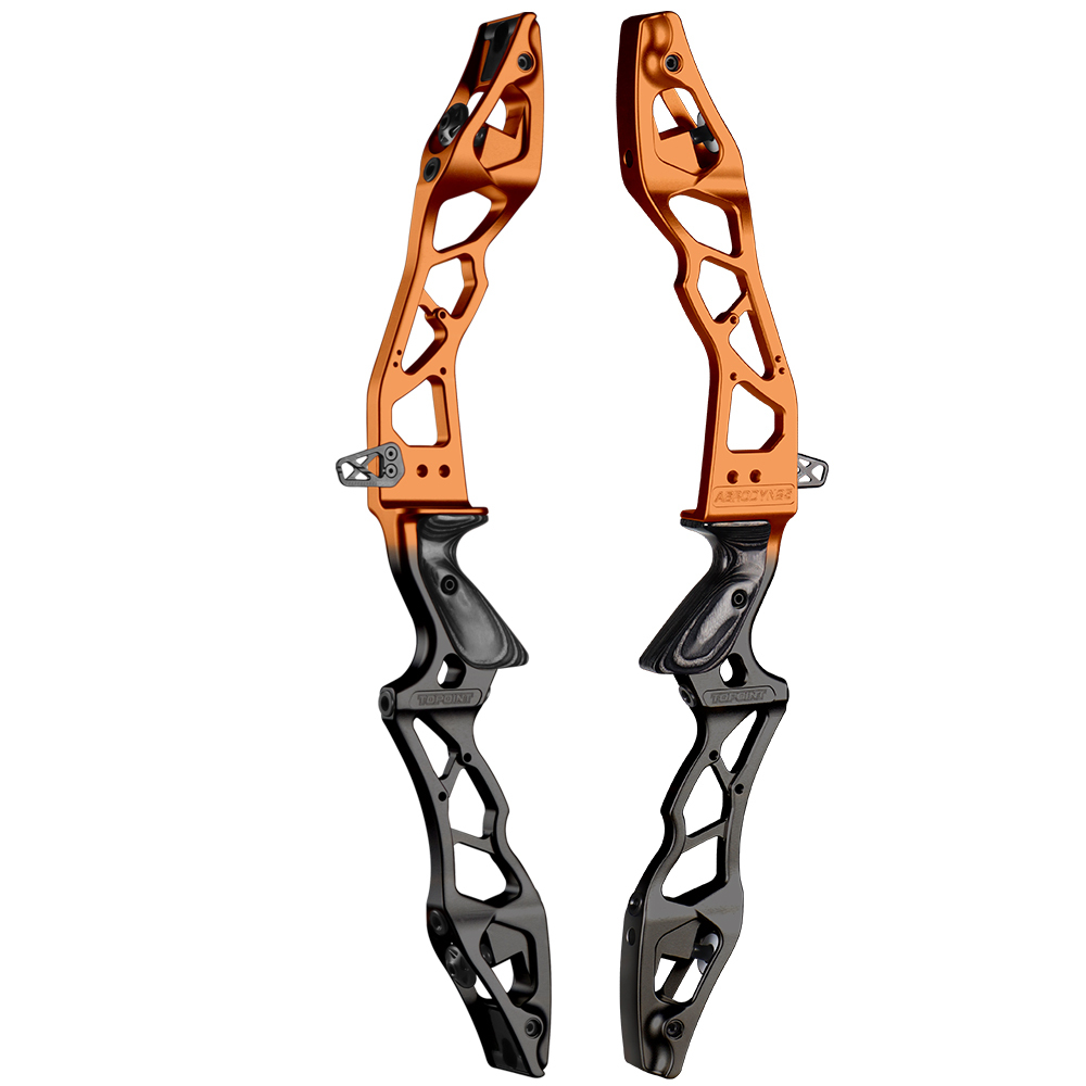 TOPOINT ARCHERY AERODYN 25" ILF Device Recurve Bow Riser Aluminum Alloy CNC 6061 RH / LH for Outdoor Archery Shooting