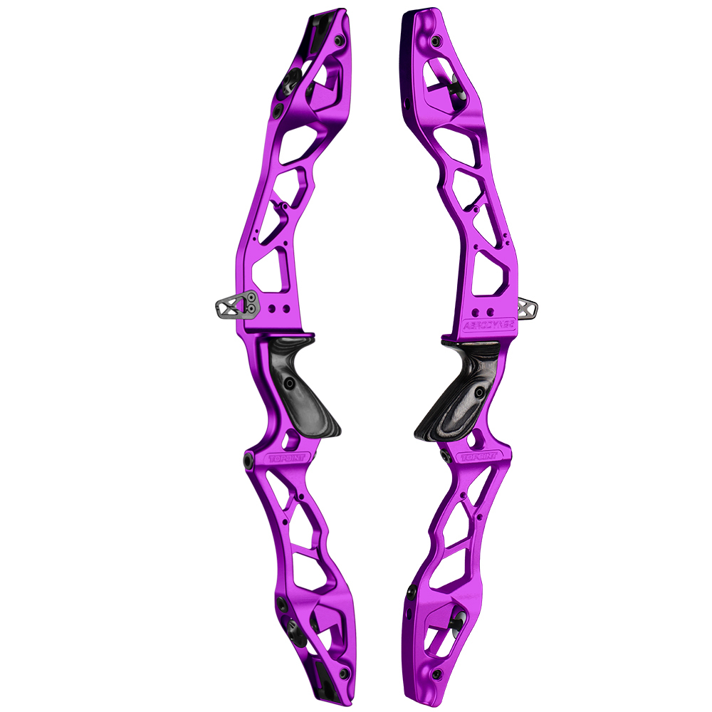 TOPOINT ARCHERY AERODYN 25" ILF Device Recurve Bow Riser Aluminum Alloy CNC 6061 RH / LH for Outdoor Archery Shooting