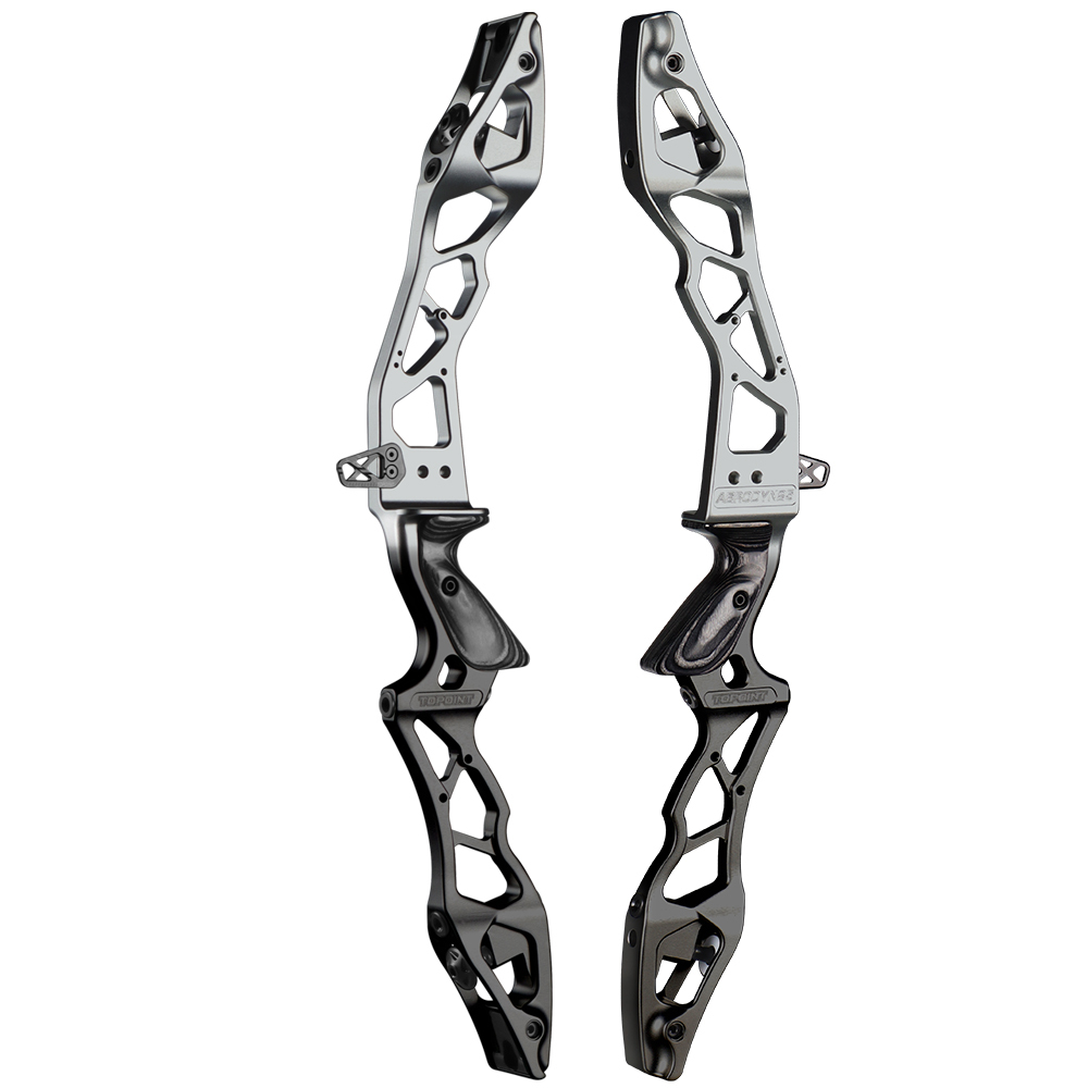 TOPOINT ARCHERY AERODYN 25" ILF Device Recurve Bow Riser Aluminum Alloy CNC 6061 RH / LH for Outdoor Archery Shooting