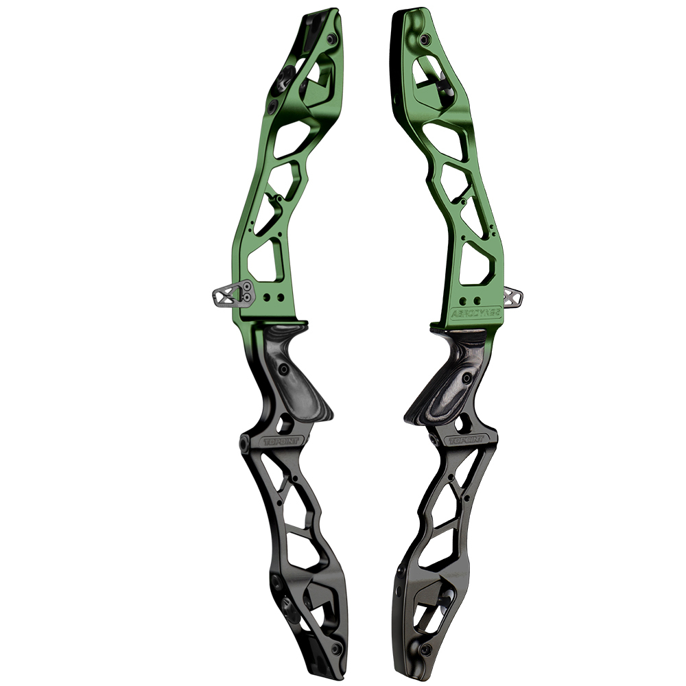 TOPOINT ARCHERY AERODYN 25" ILF Device Recurve Bow Riser Aluminum Alloy CNC 6061 RH / LH for Outdoor Archery Shooting