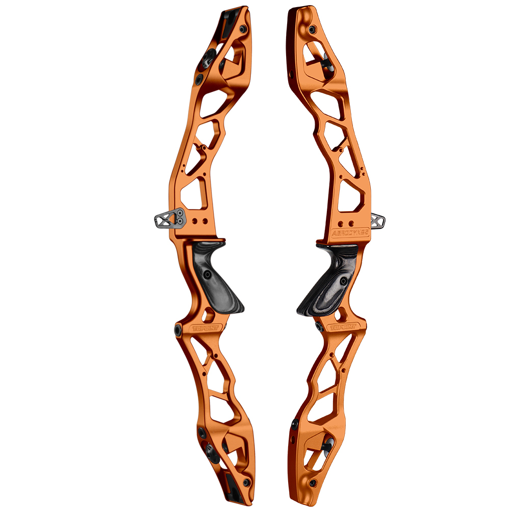TOPOINT ARCHERY AERODYN 25" ILF Device Recurve Bow Riser Aluminum Alloy CNC 6061 RH / LH for Outdoor Archery Shooting