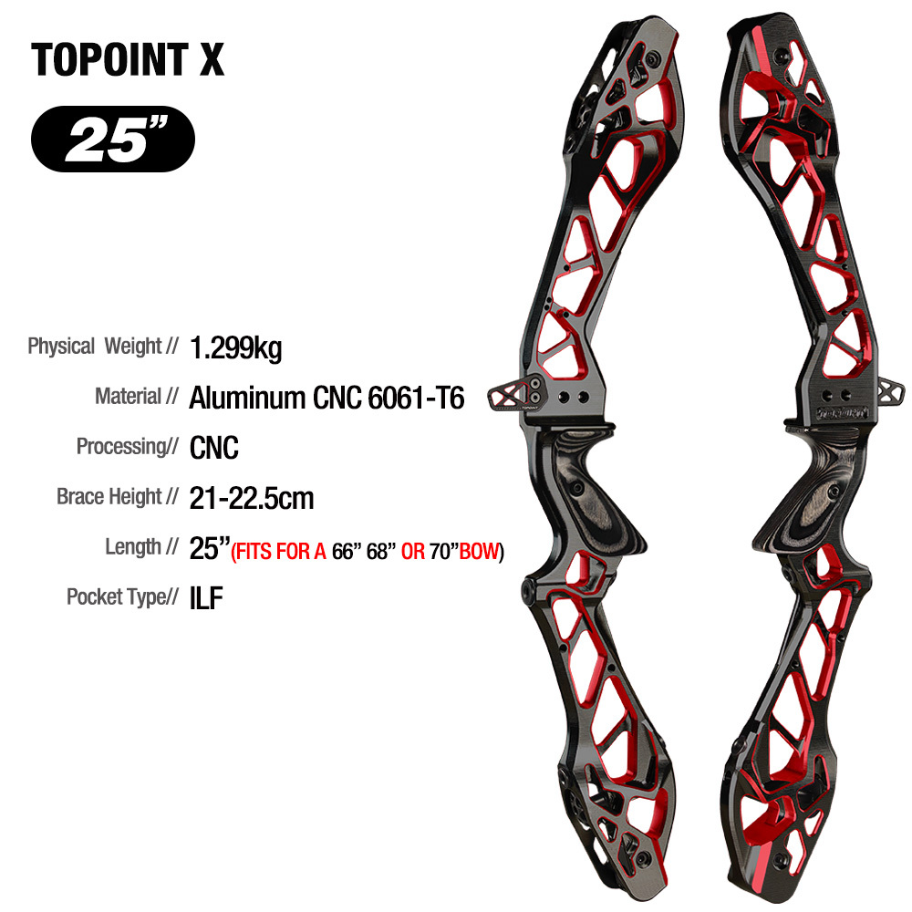 Target Recurve Bow Riser-Topoint X 25"