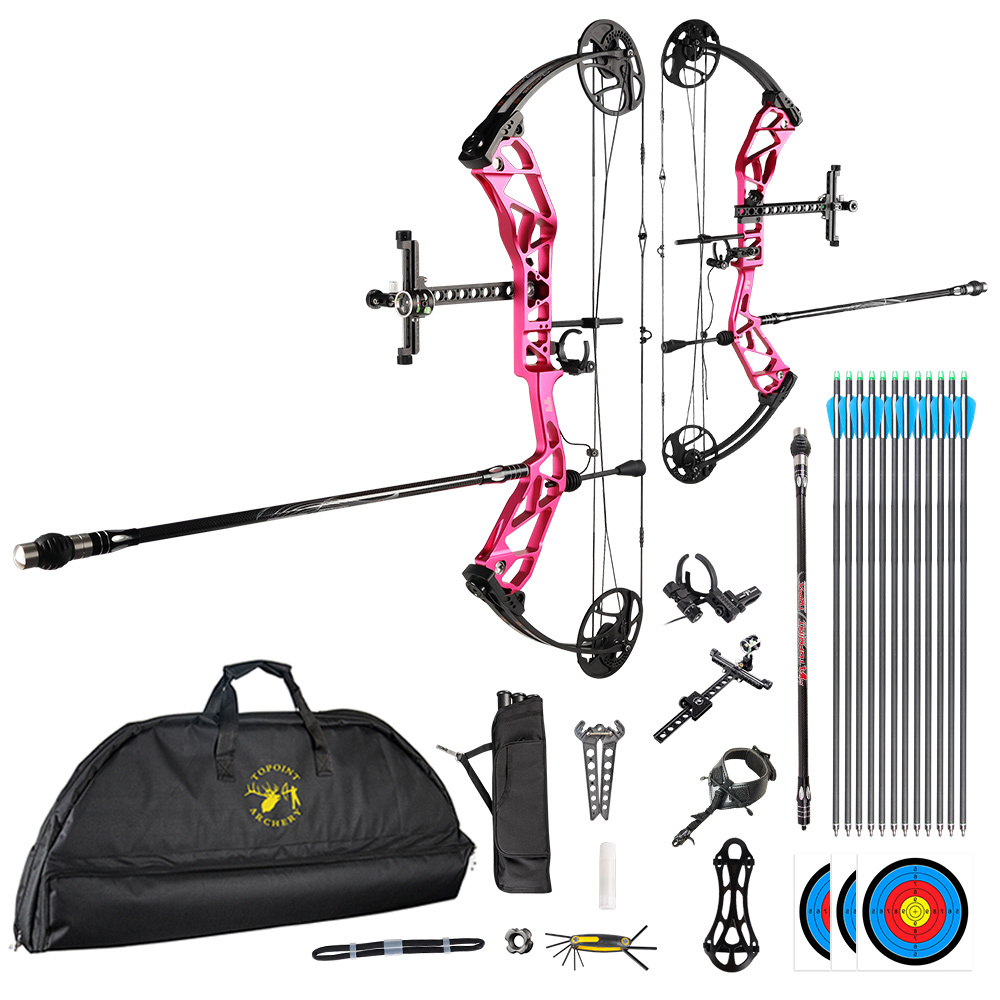 TOPOINT ARCHERY T1 Compound Bow Archery Bow For Target  Draw Length 19-30" Draw Weight19-70Lbs Adjustable target Bow