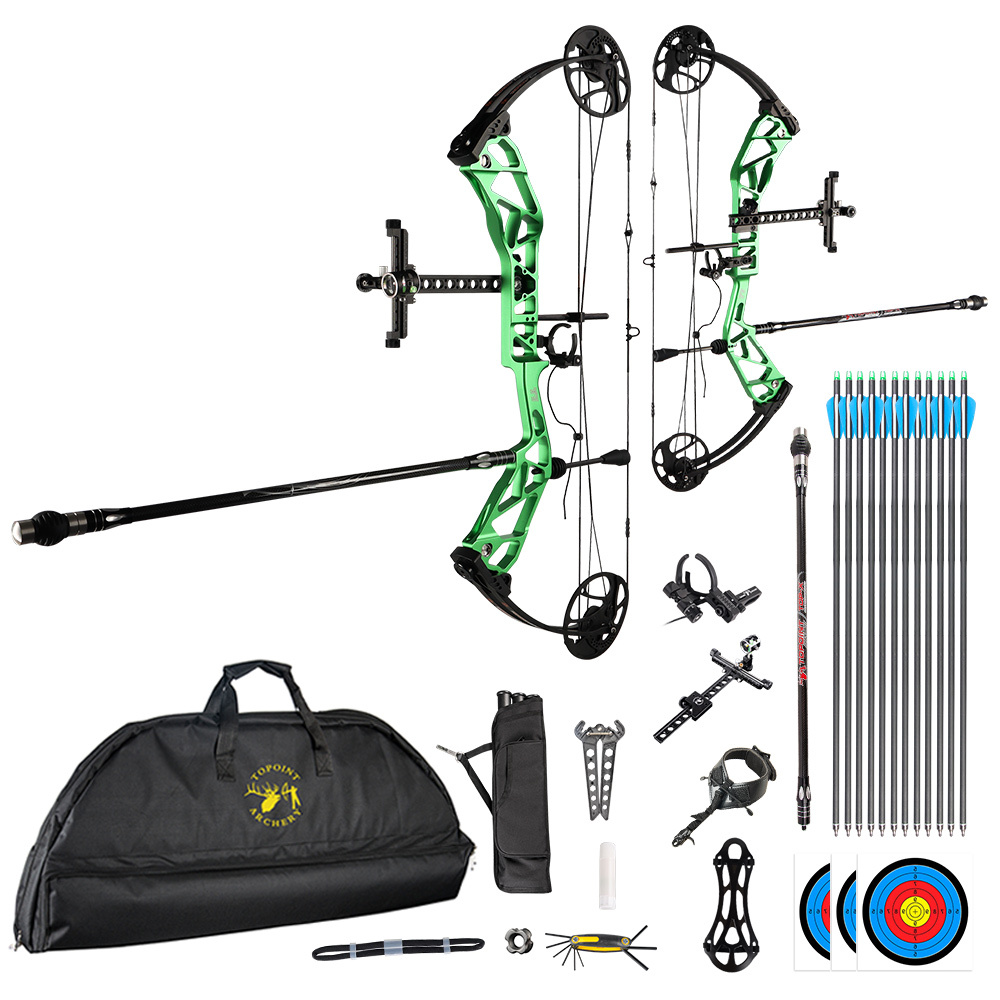 TOPOINT ARCHERY T1 Compound Bow Archery Bow For Target  Draw Length 19-30" Draw Weight19-70Lbs Adjustable target Bow