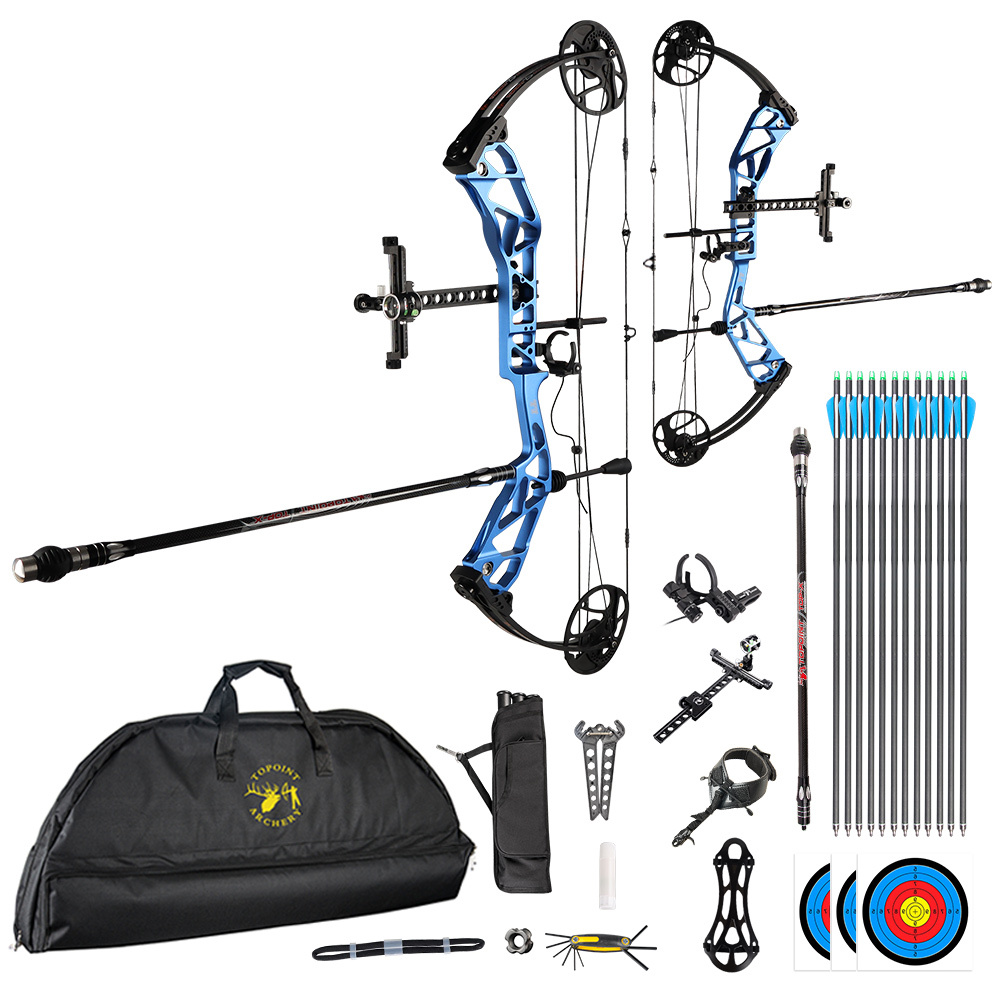 TOPOINT ARCHERY T1 Compound Bow Archery Bow For Target  Draw Length 19-30" Draw Weight19-70Lbs Adjustable target Bow