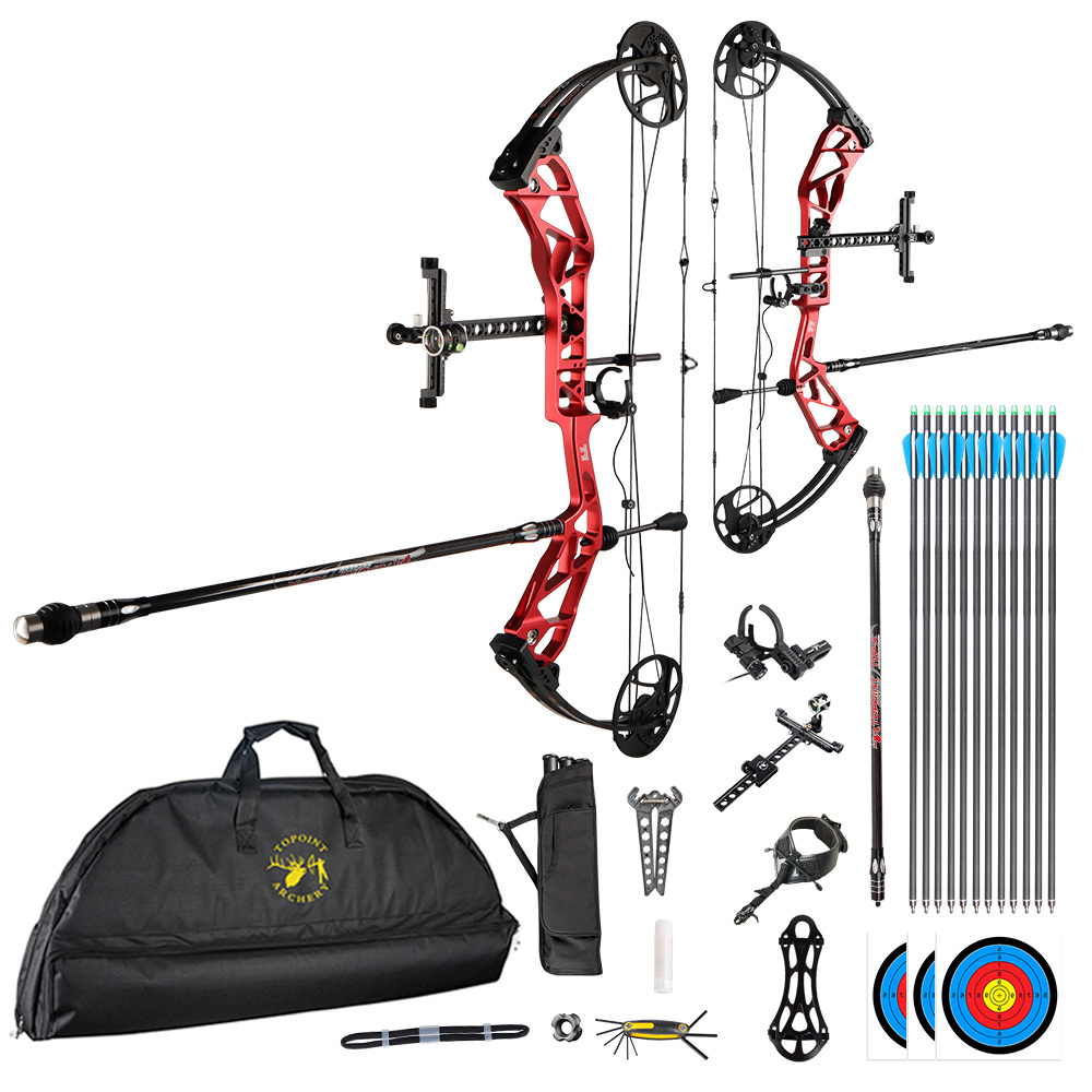 TOPOINT ARCHERY T1 Compound Bow Archery Bow For Target  Draw Length 19-30" Draw Weight19-70Lbs Adjustable target Bow
