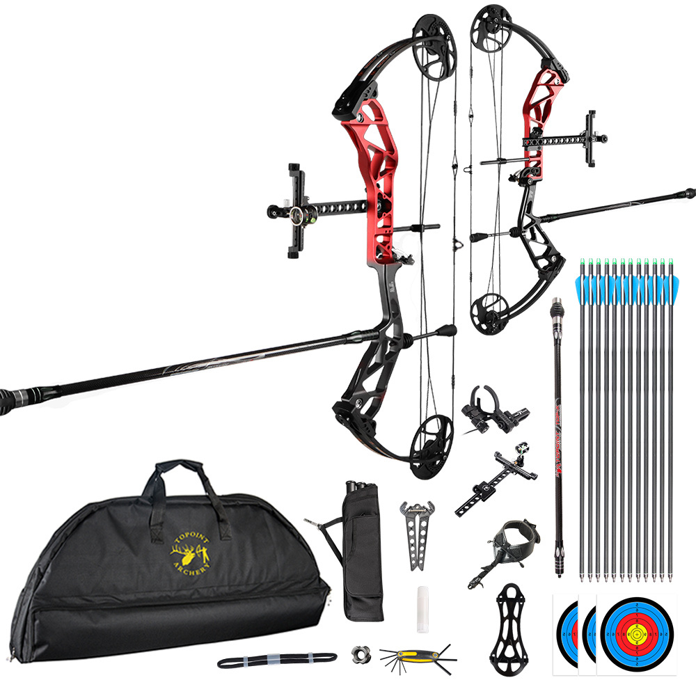 TOPOINT ARCHERY T1 Compound Bow Archery Bow For Target  Draw Length 19-30" Draw Weight19-70Lbs Adjustable target Bow