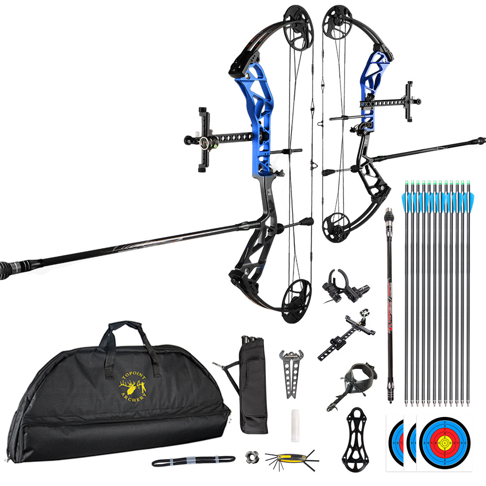 TOPOINT ARCHERY T1 Compound Bow Archery Bow For Target  Draw Length 19-30" Draw Weight19-70Lbs Adjustable target Bow