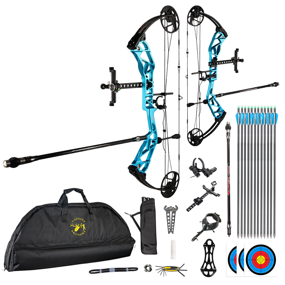 TOPOINT ARCHERY T1 Compound Bow Archery Bow For Target  Draw Length 19-30" Draw Weight19-70Lbs Adjustable target Bow