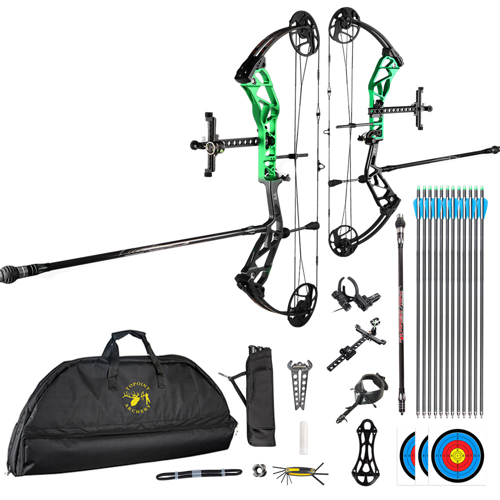 TOPOINT ARCHERY T1 Compound Bow Archery Bow For Target  Draw Length 19-30" Draw Weight19-70Lbs Adjustable target Bow