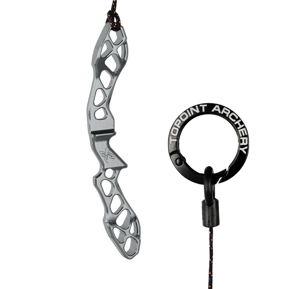 Topoint Archery Alumiunum CNC Machining Recurve bow riser key chain topoint X MINI