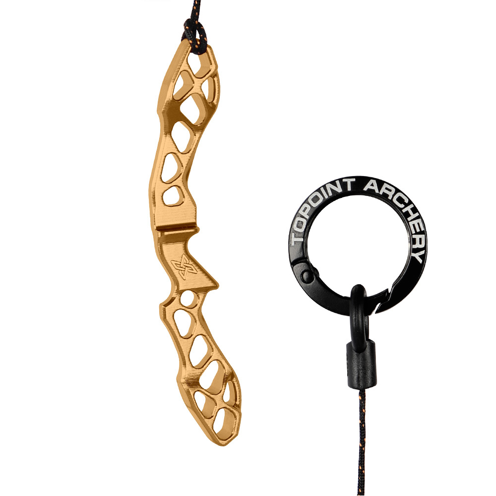 Topoint Archery Alumiunum CNC Machining Recurve bow riser key chain topoint X MINI