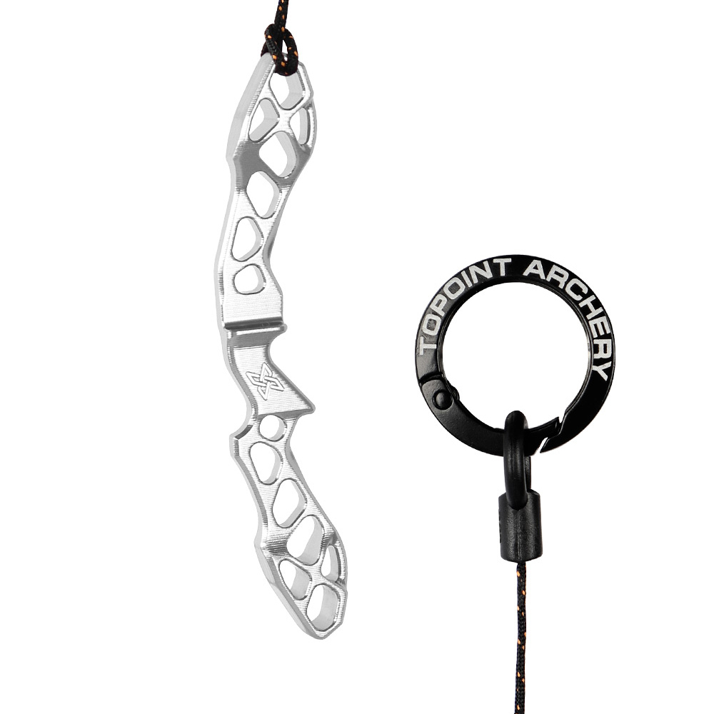 Topoint Archery Alumiunum CNC Machining Recurve bow riser key chain topoint X MINI