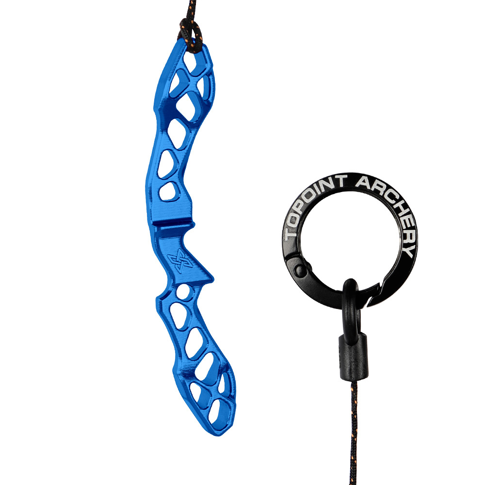 Topoint Archery Alumiunum CNC Machining Recurve bow riser key chain topoint X MINI