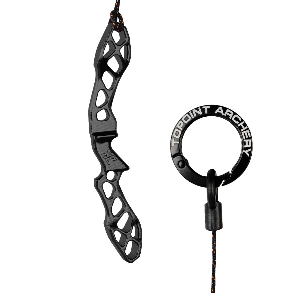 Topoint Archery Alumiunum CNC Machining Recurve bow riser key chain topoint X MINI