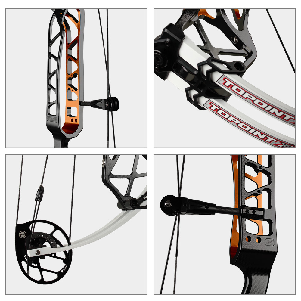 TOPOINT X 38 Target Compound Bow, Axle-Axle 38'',Draw Weright 40-50LB/50-60LB,Draw Length 24.5-27.5" / 26.5-30.5" Archery Bow