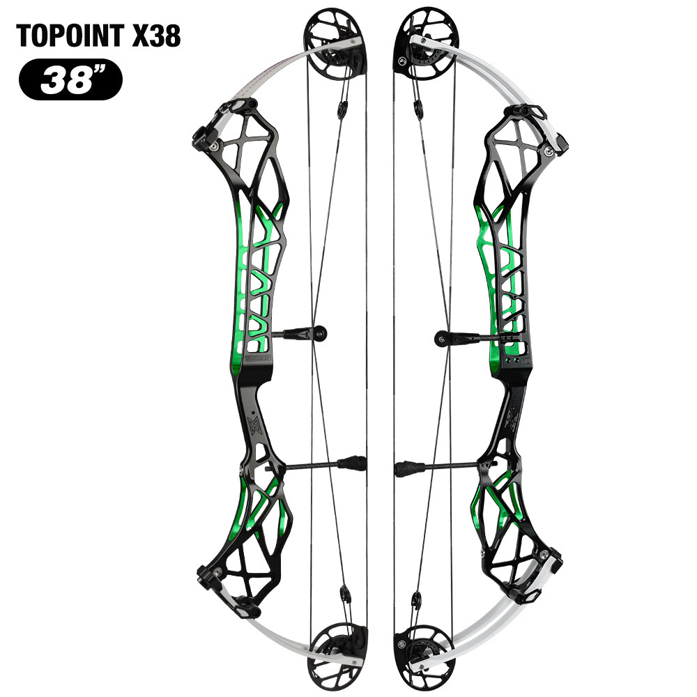TOPOINT X 38 Target Compound Bow, Axle-Axle 38'',Draw Weright 40-50LB/50-60LB,Draw Length 24.5-27.5" / 26.5-30.5" Archery Bow