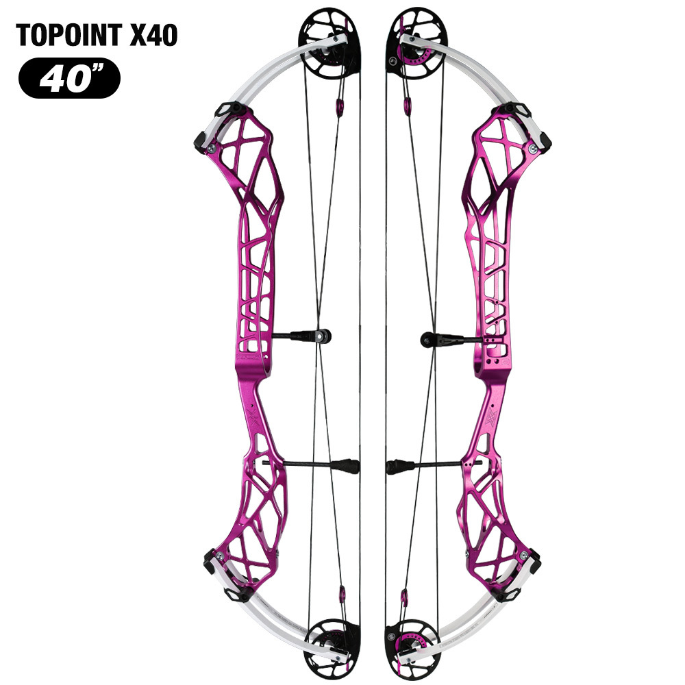TOPOINT X 40 Target Compound Bow, Axle-Axle 40'',Draw Weright 40-50LB/50-60LB,Draw Length 25-28"  / 27-31"