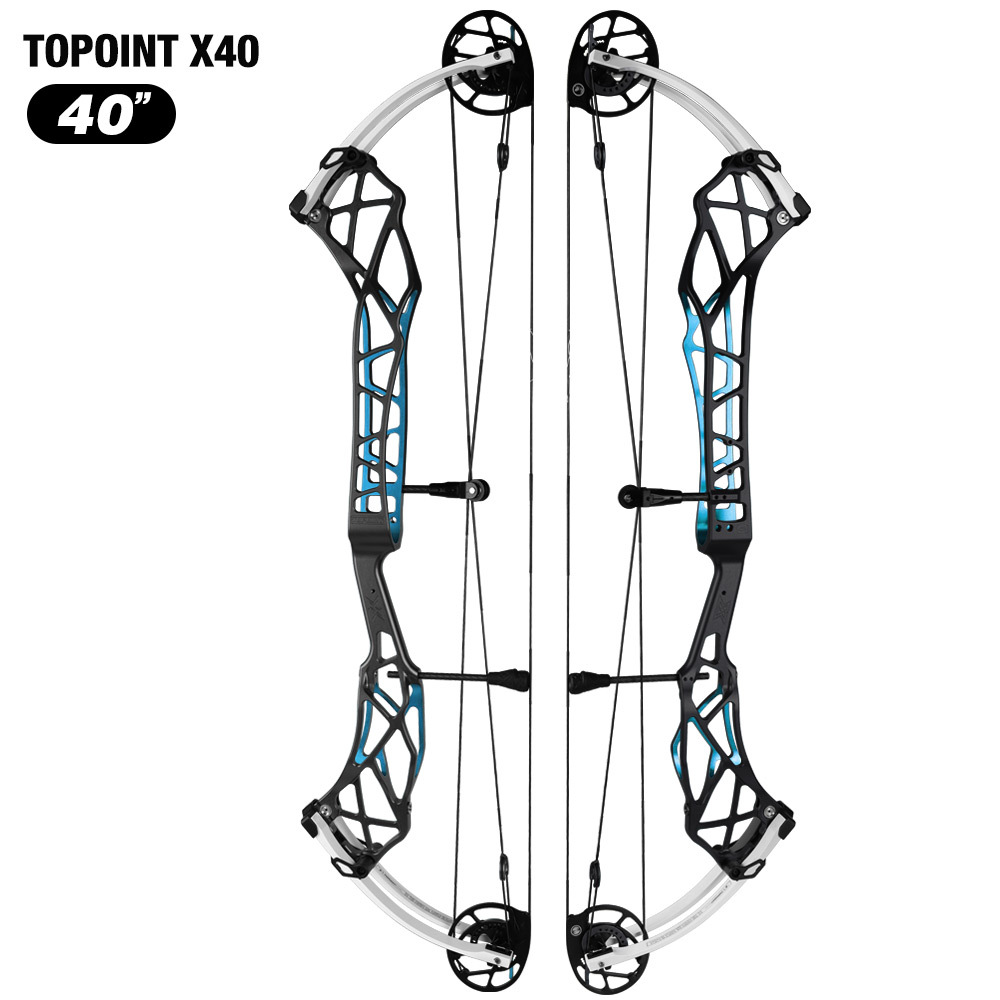 TOPOINT X 40 Target Compound Bow, Axle-Axle 40'',Draw Weright 40-50LB/50-60LB,Draw Length 25-28"  / 27-31"